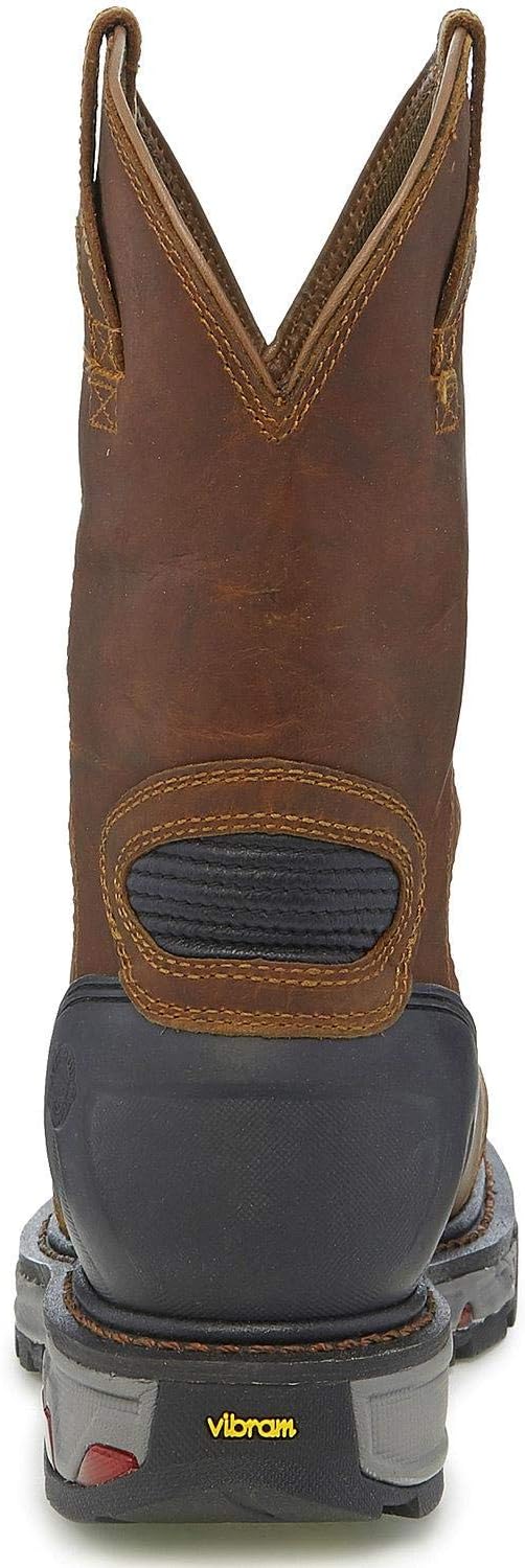 Ботинки Justin Mens Warhawk Chestnut с защитным носком — фото 3