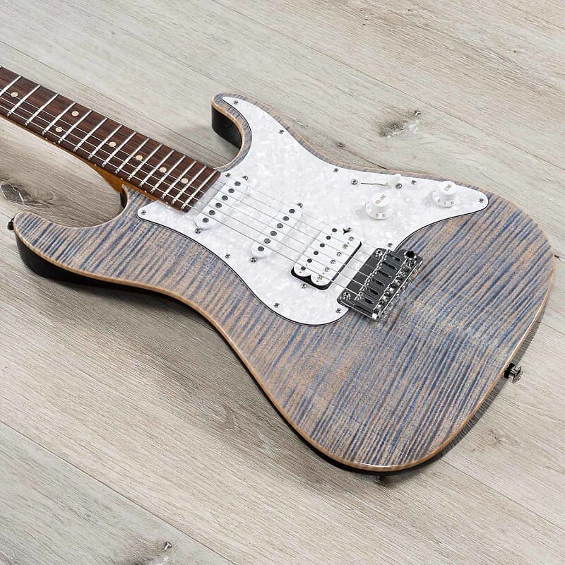 

Электрогитара Suhr Standard Plus HSS Guitar, Pau Ferro Fingerboard, Trans Blue Denim Slate