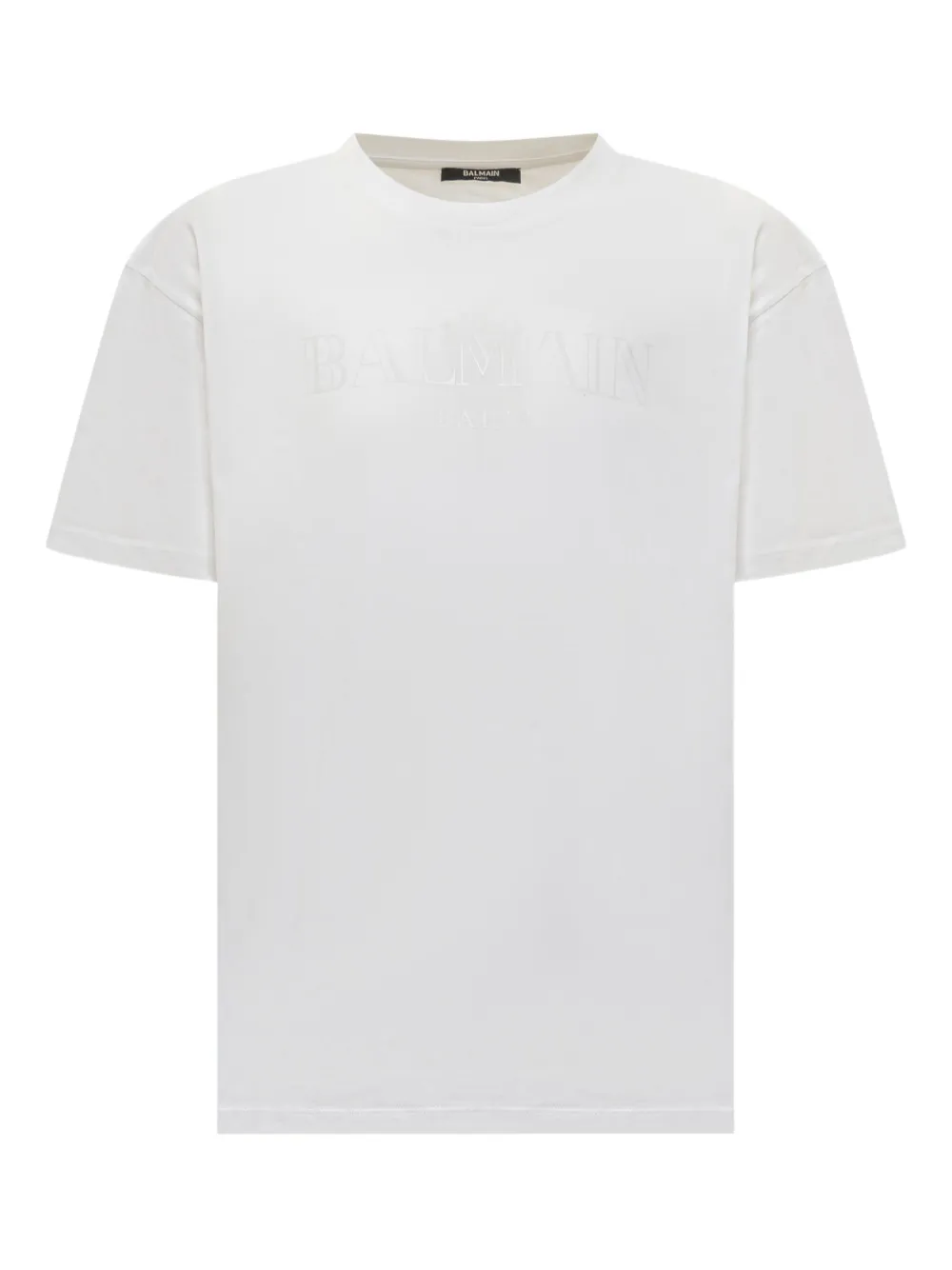 

Футболка с тисненным логотипом Balmain Kids, белый
