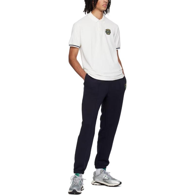 Брюки мужские Lacoste повседневные, темно-синие, синий — фото 4