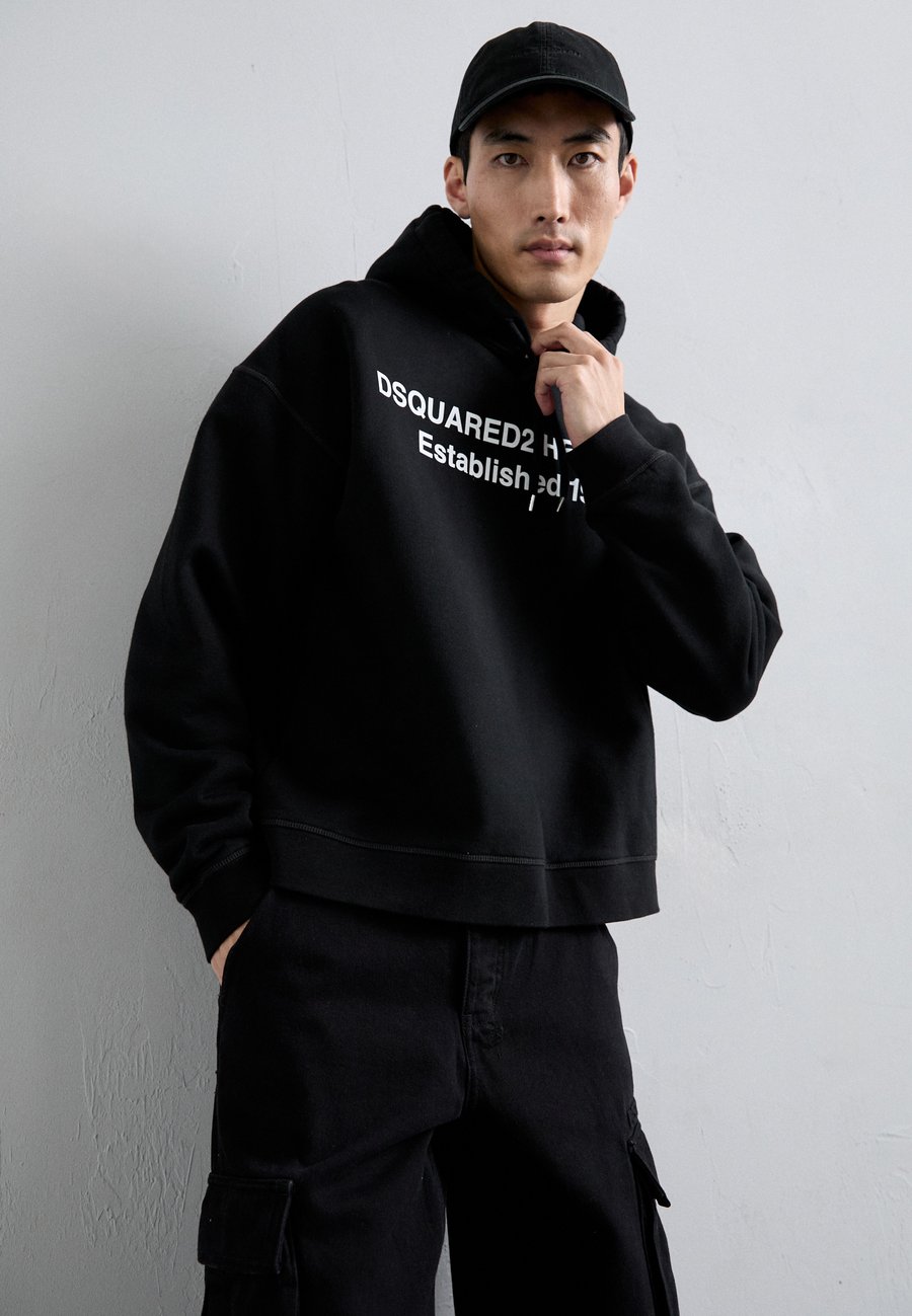 Худи Dsquared2 RELAXED FIT HOODIE, Black — фото 4