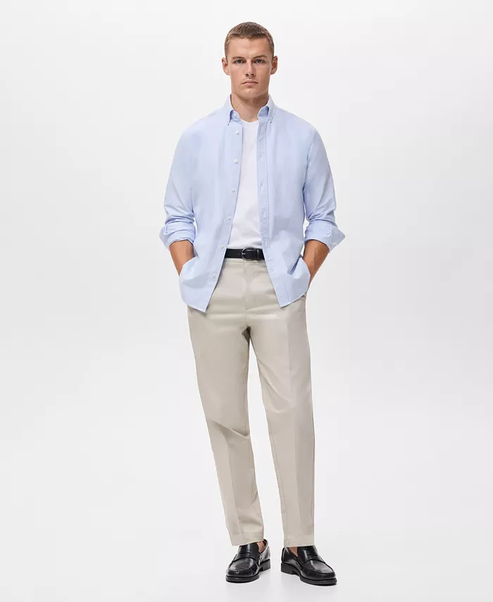 

Мужская хлопковая рубашка Oxford Mango, синий