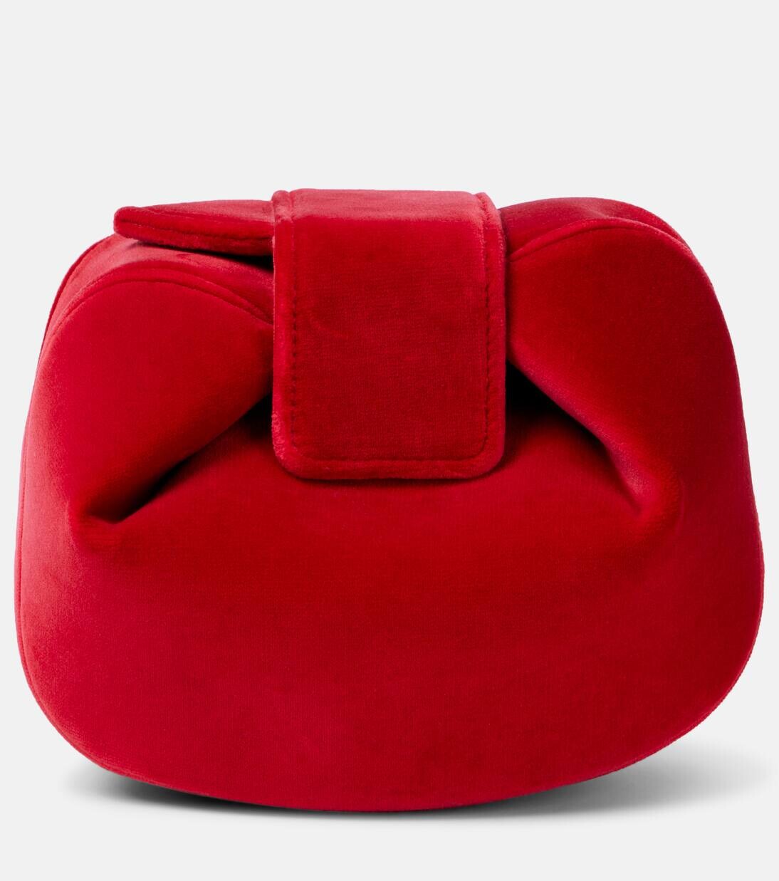 

Мягкий бархатный клатч Demi Gabriela Hearst, цвет scarlet red