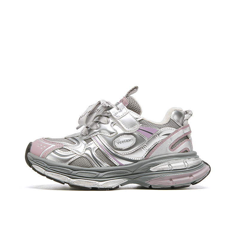 

Амортизирующие износостойкие низкие повседневные детские кроссовки Kids' YeeHoO, фиолетовый