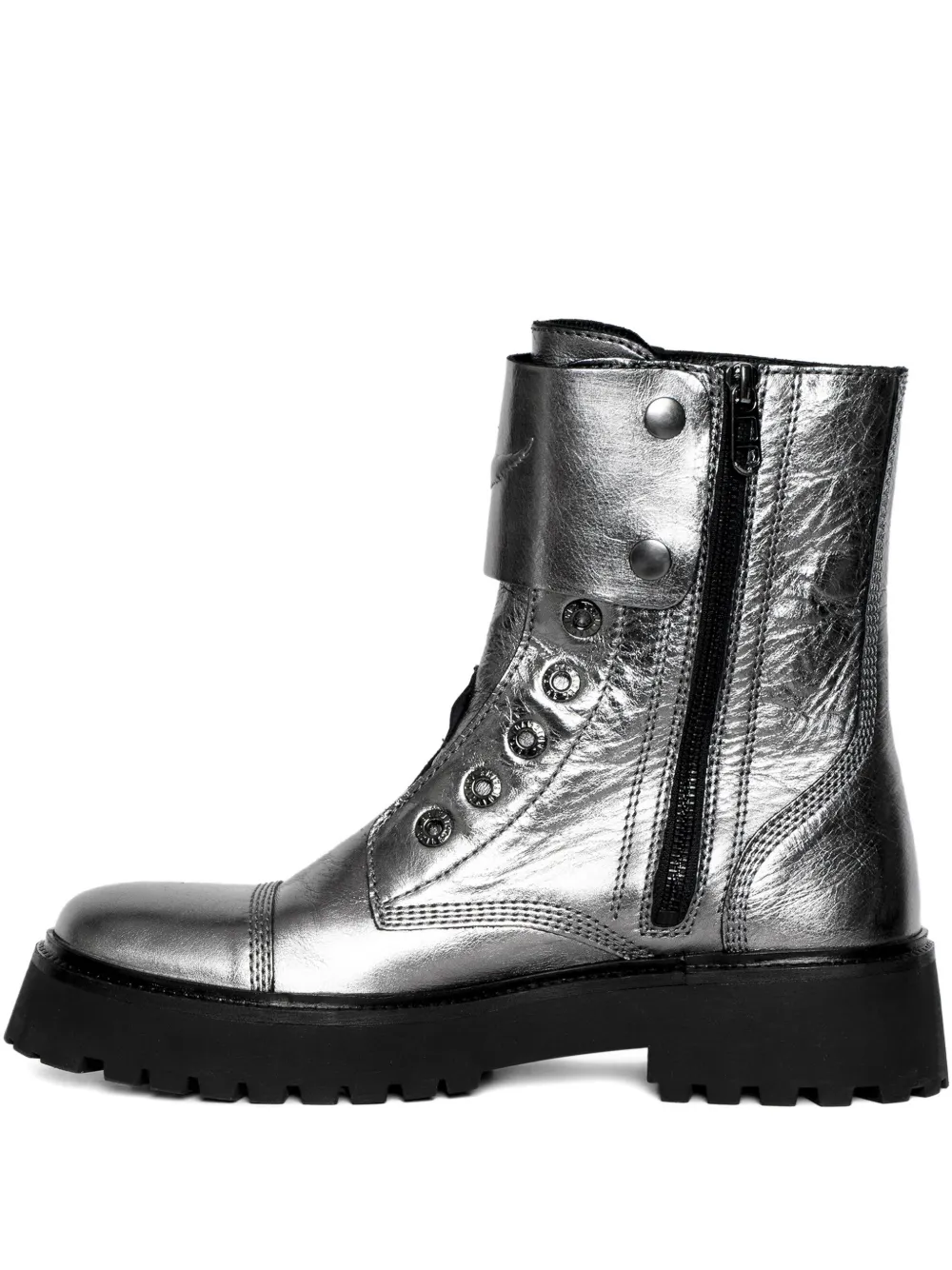 Ботинки Joe Fast с эффектом металлик Zadig&Voltaire, серый