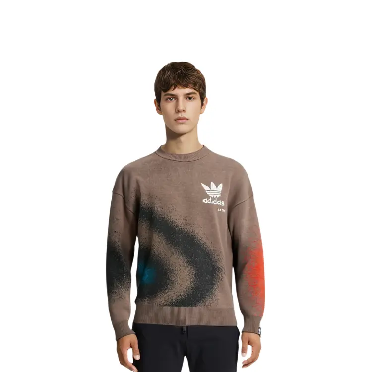 Свитер унисекс Adidas Originals, цвет Brown — фото 2