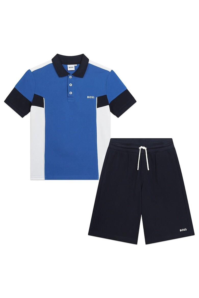 

Футболка с воротником и шорты, 2 шт Boss Kidswear, синий