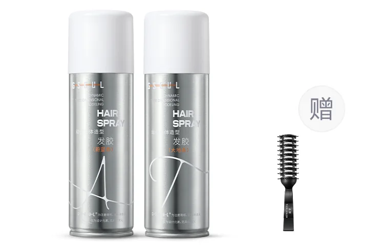 Мужской лак для волос / воск для волос GUSHI, 1 Bottle of Hairspray (Azure Scent)+1 Bottle of Hairspray (Earth Scent)