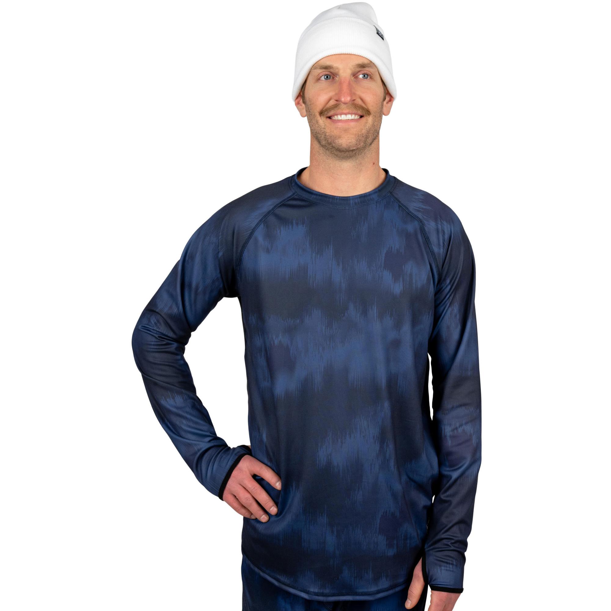 

Мужская футболка-футболка Summit Base Layer с круглым вырезом Blackstrap, Glitch Navy, Черный, Мужская футболка-футболка Summit Base Layer с круглым вырезом Blackstrap, Glitch Navy