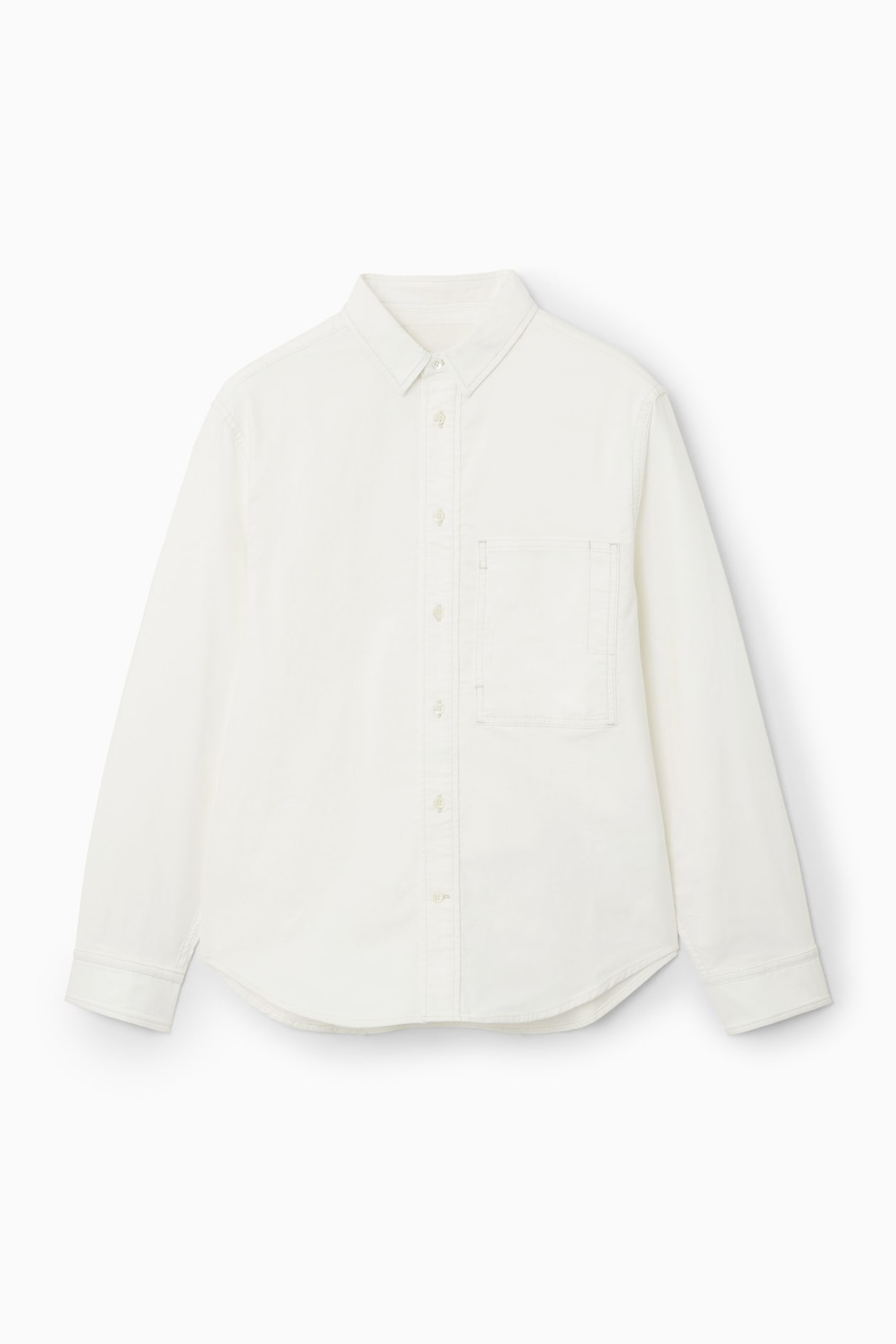 

Верхняя рубашка в стиле utility-relaxed fit COS, белый