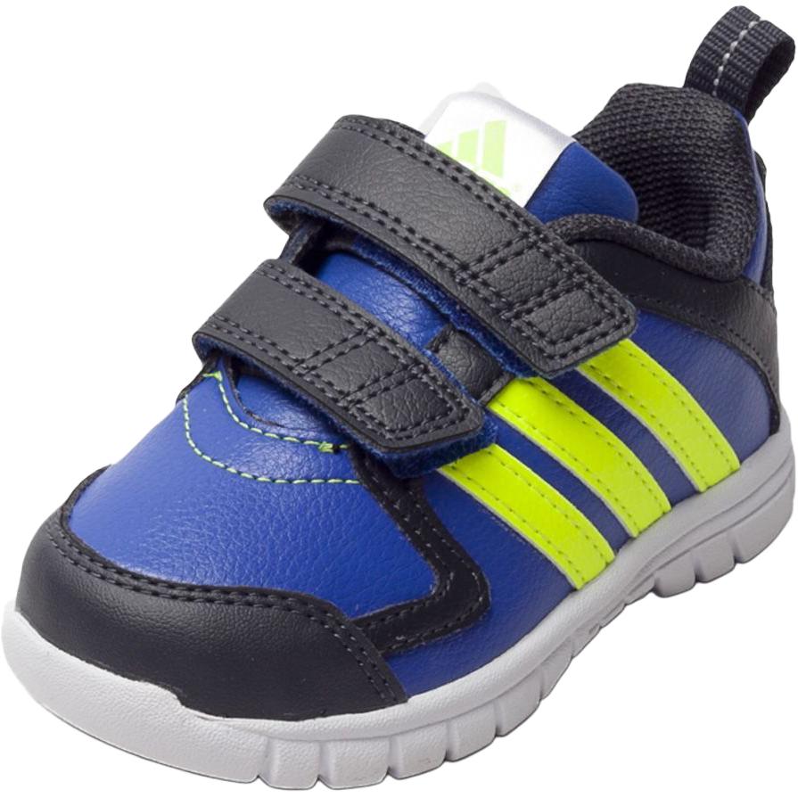 Adidas Synthetic Leather низкие детские ботинки Blue Green Infant And Toddler — фото 4