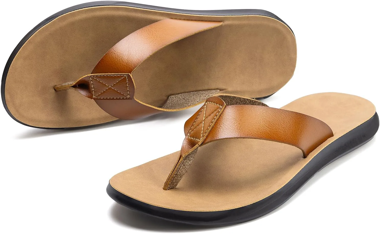 Men's Upper:microfiber leather Sole:polyurethane(PU) casual beach fiat сандалии MOGU MAOMAO, хаки