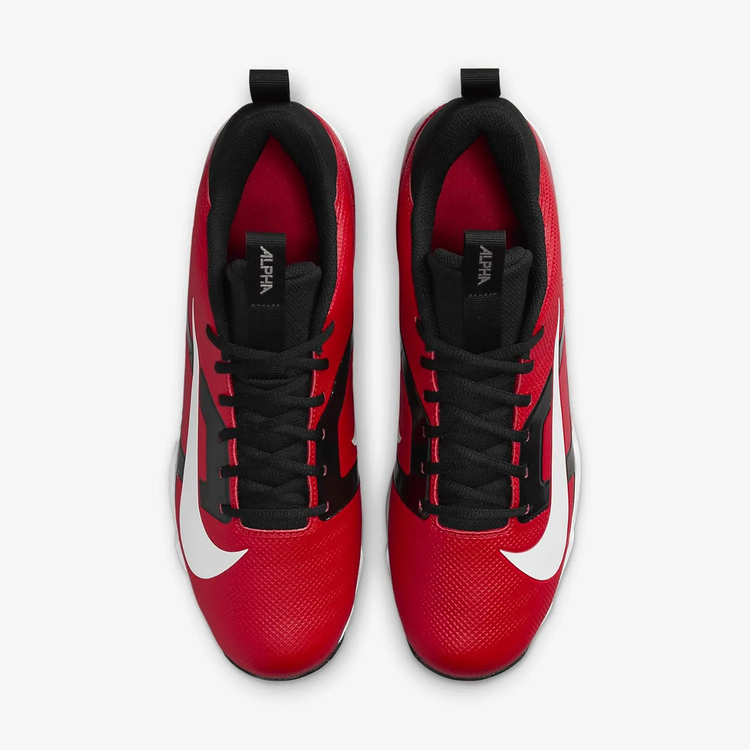 Футбольные бутсы Nike Alpha Menace 4 Shark для мужчин, красный/металлик серебристый/белый — фото 4