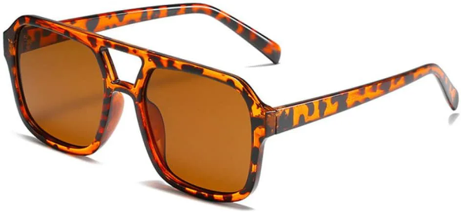 

Винтажные квадратные солнцезащитные очки для женщин, модные ретро-очки, женские солнцезащитные очки конфетных цветов с зеркальными линзами MUTYNE, Leopard