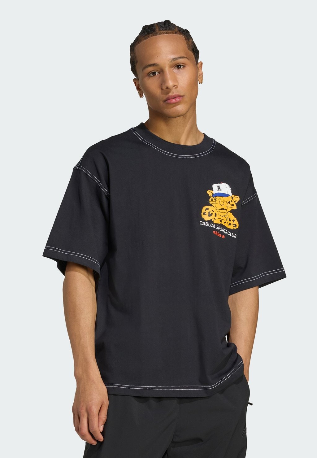 

Футболка с принтом GRAPHIC Adidas Originals, черный