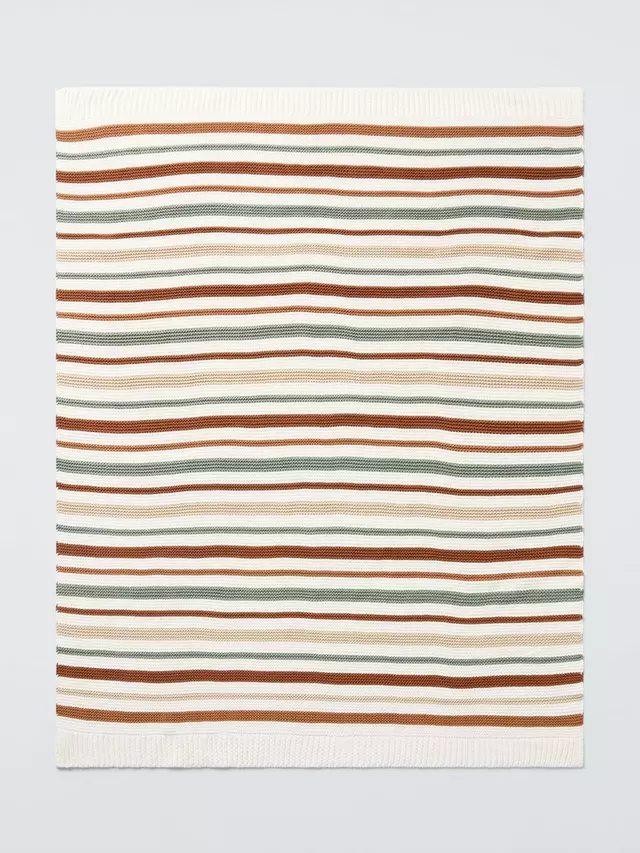 

Одеяло John Lewis Baby Stripe Knit, разноцветный