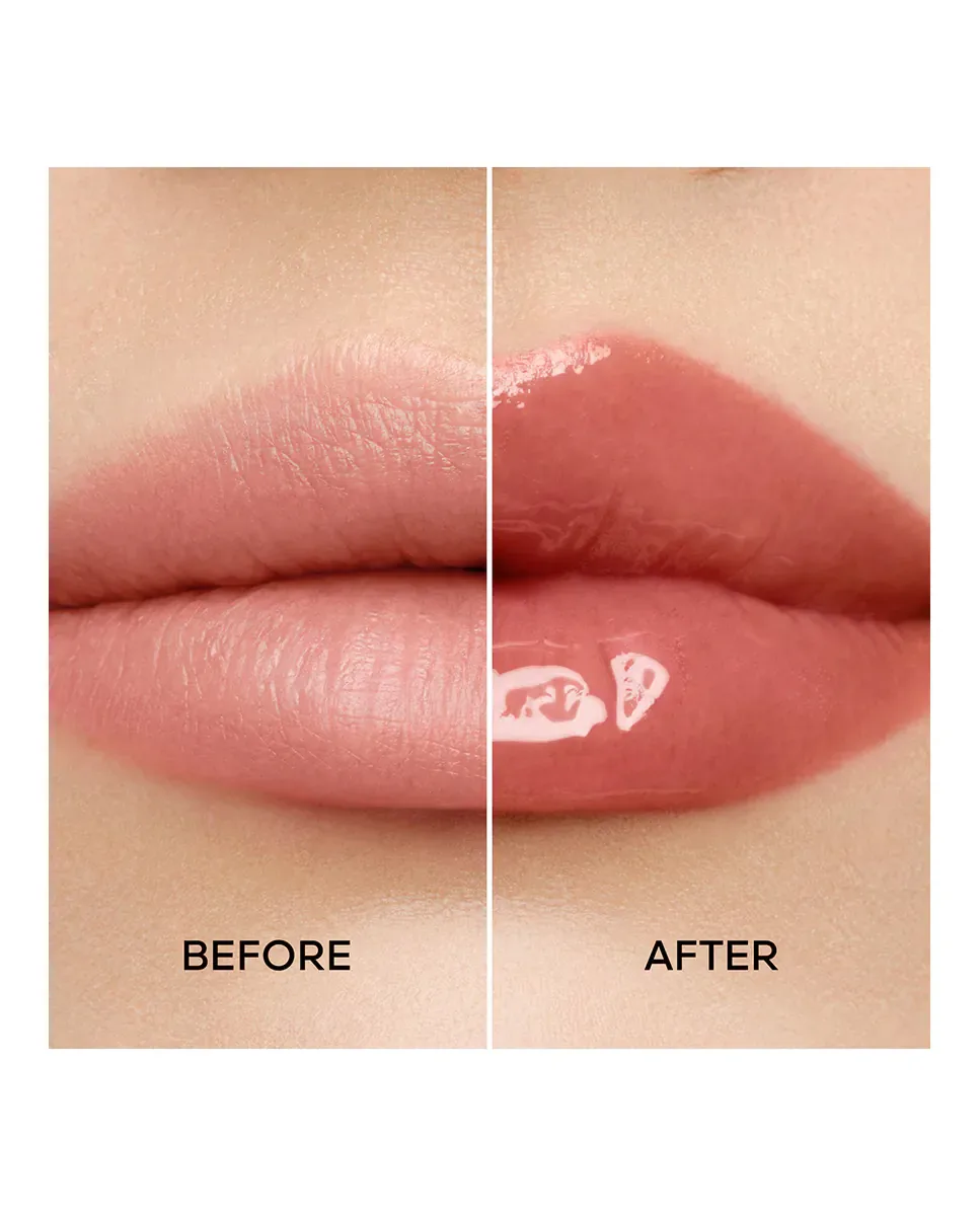 KissKiss Bee Glow Oil Масло для губ с цветом, обогащенное медом, 92% натурального происхождения Guerlain, 878 Dahlia — фото 3