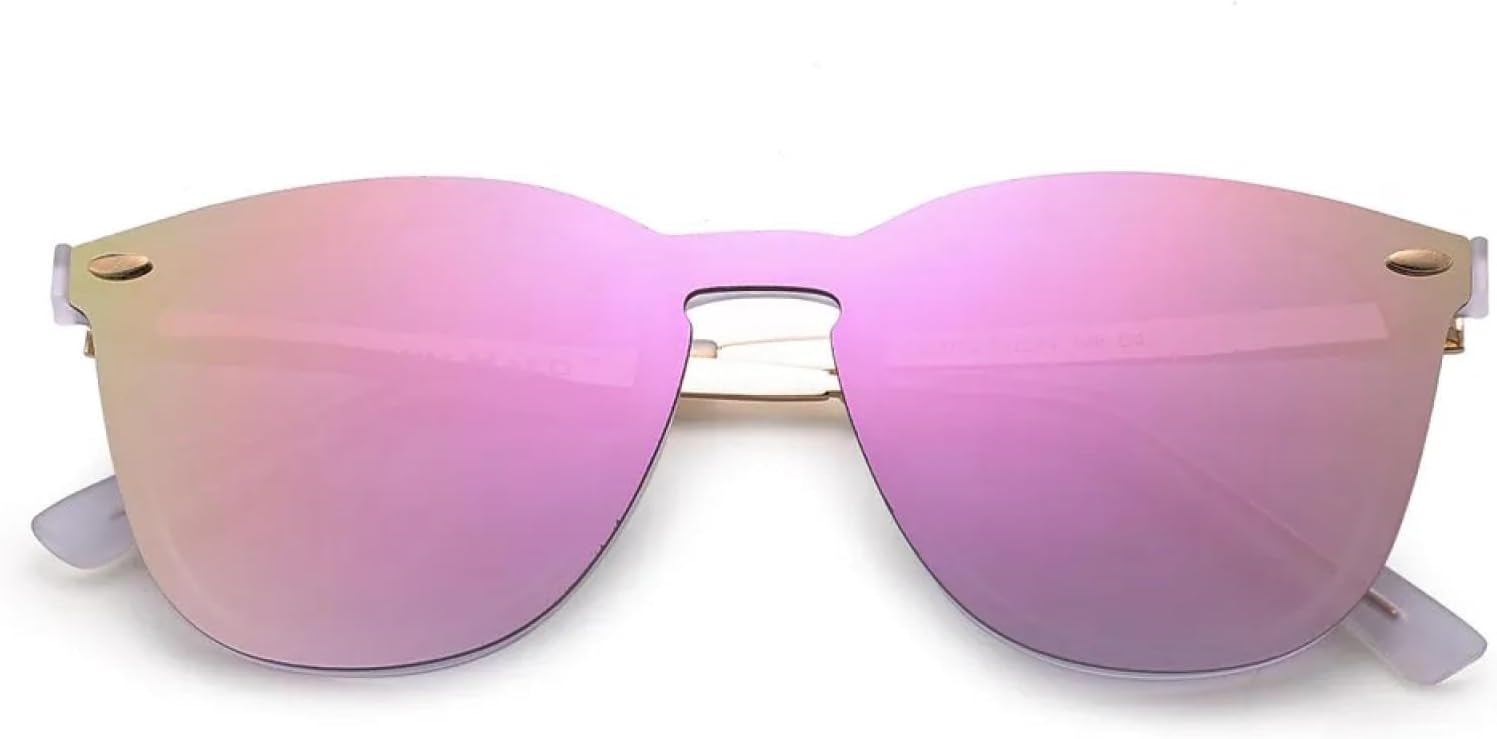 

Солнцезащитные очки с защитой от УФ-излучения UV400 | Без оправы, зеркальные, для женщин и мужчин | Линзы конфетных цветов, для занятий спортом на открытом воздухе и вождения DSVIGF, C4