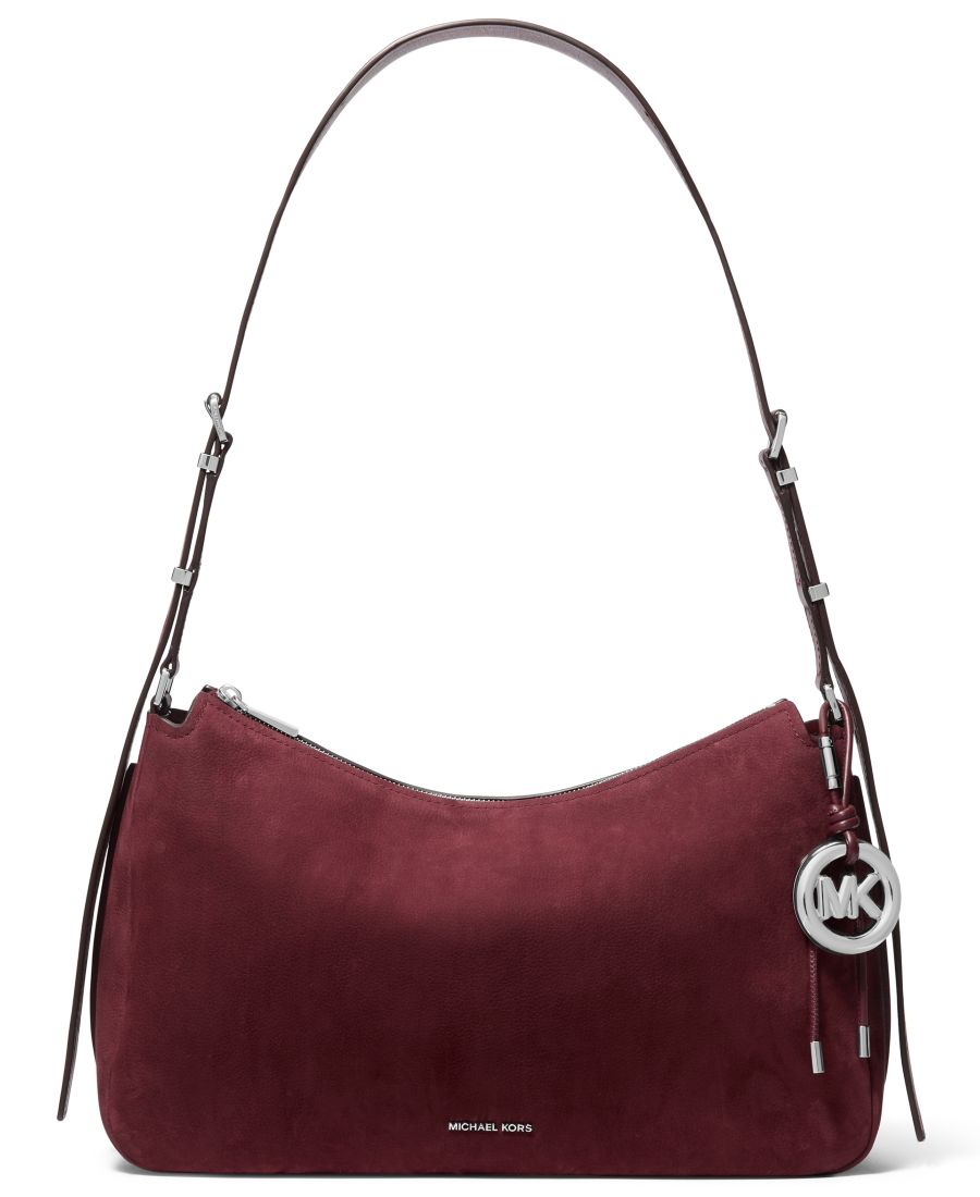 

Сумка-трансформер Michael Kors Nolita Medium из нубука Michael Kors, Oxblood/Silver