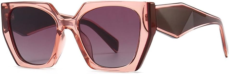 

Ретро-солнцезащитные очки «кошачий глаз» с многоугольными линзами, разноцветные, модные женские, с прозрачным градиентом, защита от УФ-излучения UV400, мужские солнцезащитные очки WNCKSQ, Purple Gradient