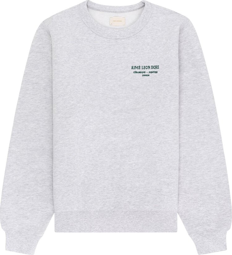 

Толстовка Aimé Leon Dore Artiste Crewneck 'Silver Mix', серый