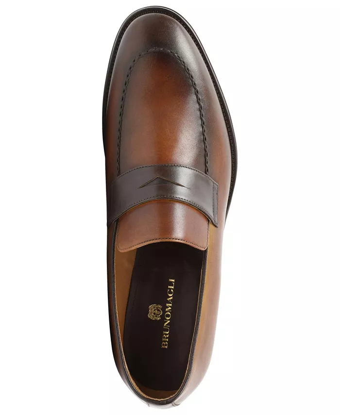 Мужские лоферы Arezzo Slip On Bruno Magli, коричневый — фото 4