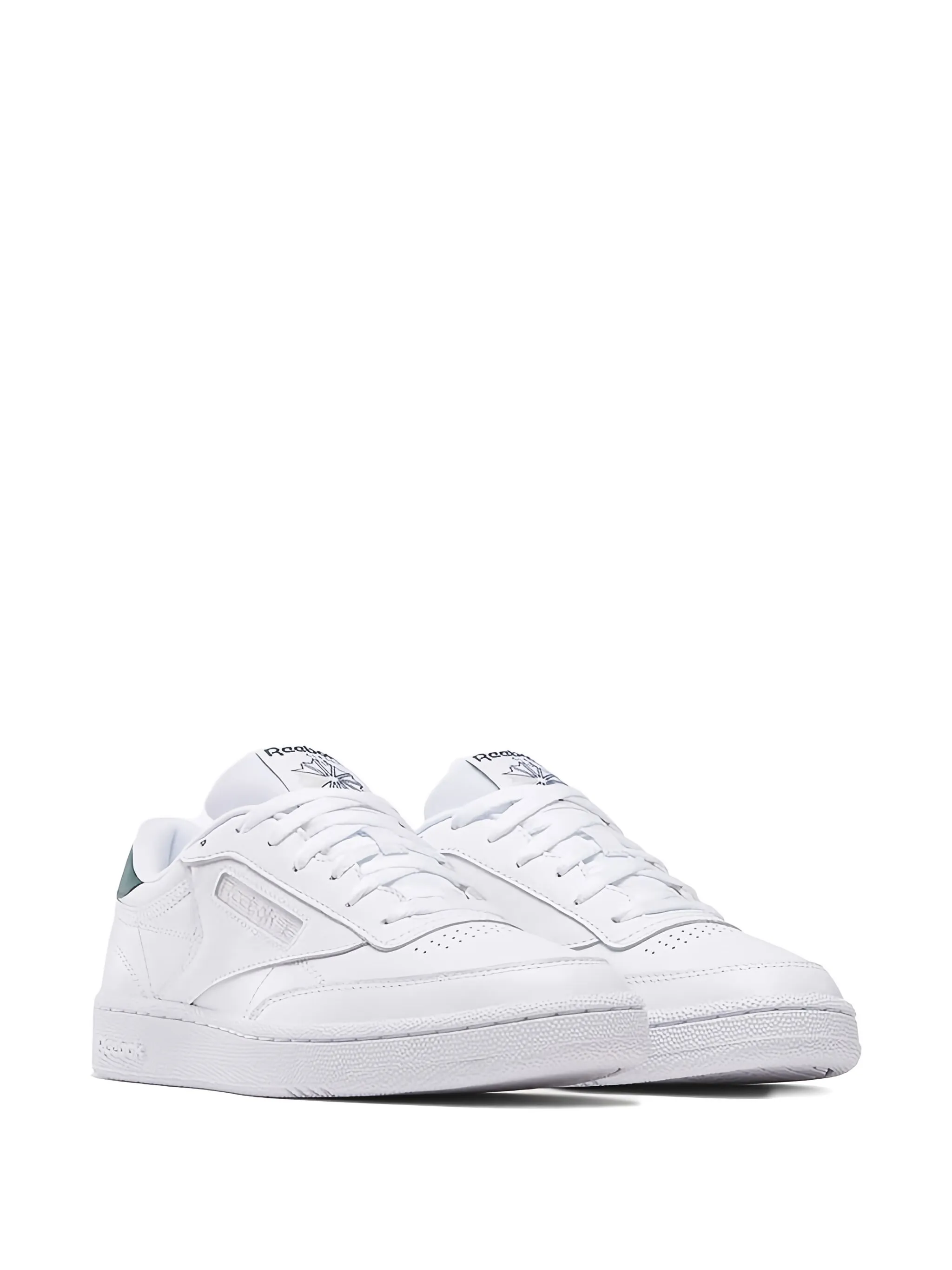 Кроссовки Club C 85 White/Green/Grey Reebok, белый — фото 2