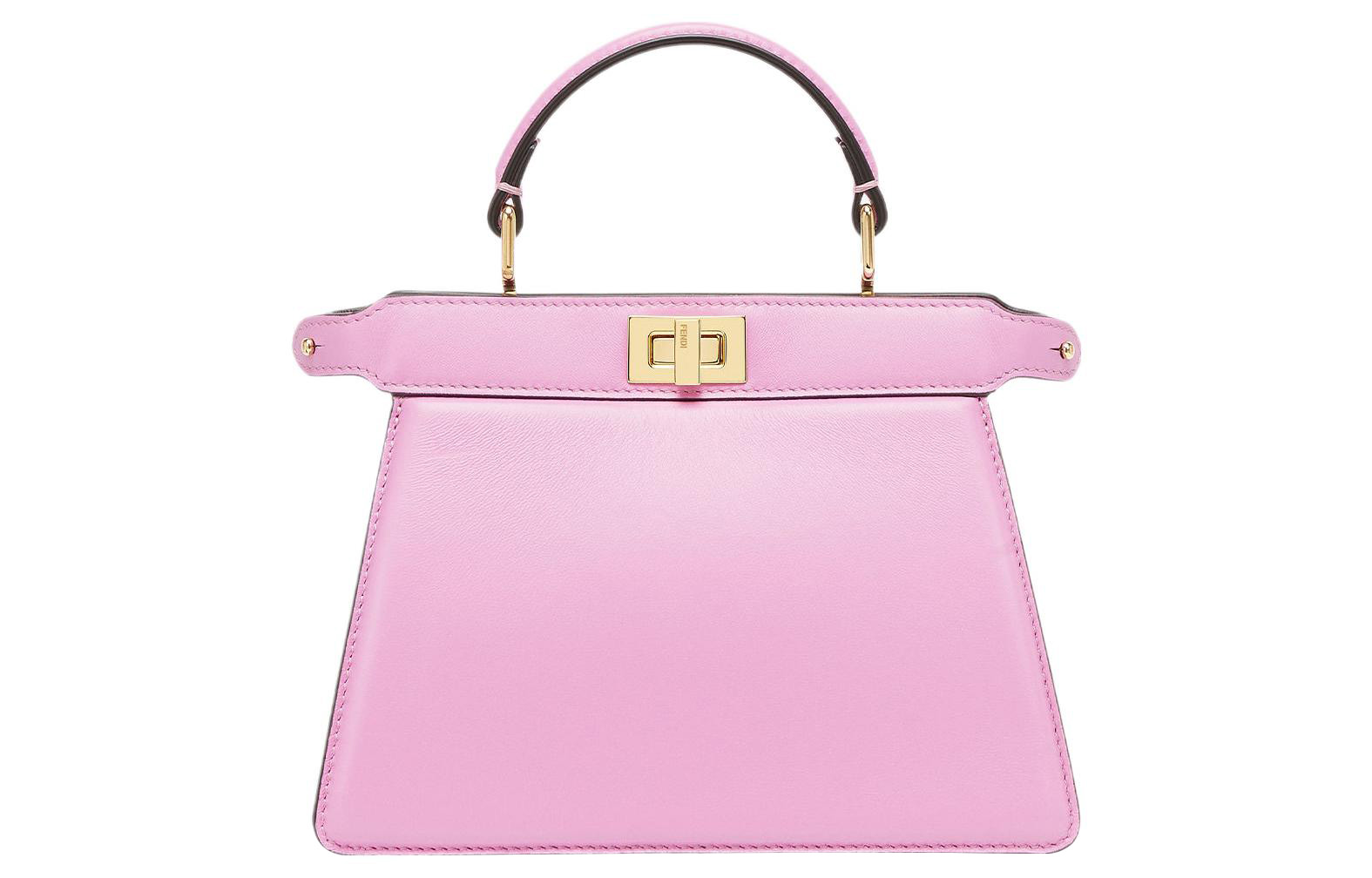 

FENDI Пикабу АйСиЮ Кожаный наплечный рюкзак Кроссбоди Сумка Женская Розовая