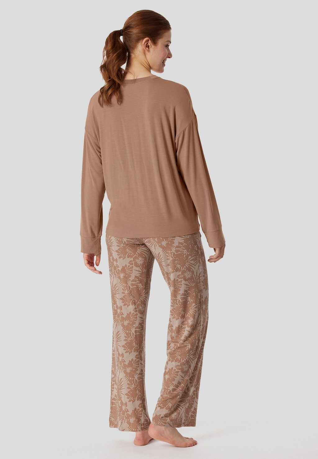 

Пижамный комплект LANG SELECTED PREMIUM SET Schiesser, коричневый