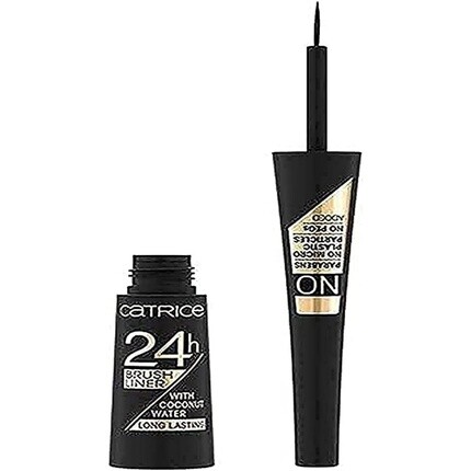 

24-часовая подводка-кисть для глаз с кокосовой водой 010 Ultra Black, 3 мл, Catrice