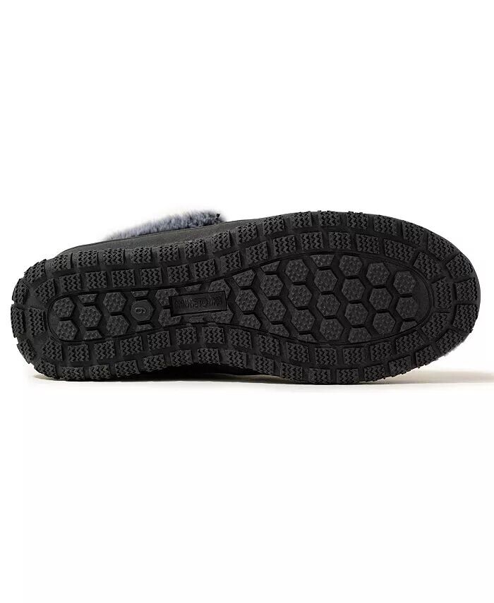 Женские замшевые ботильоны Eagan на подкладке из искусственного меха Minnetonka, черный — фото 3