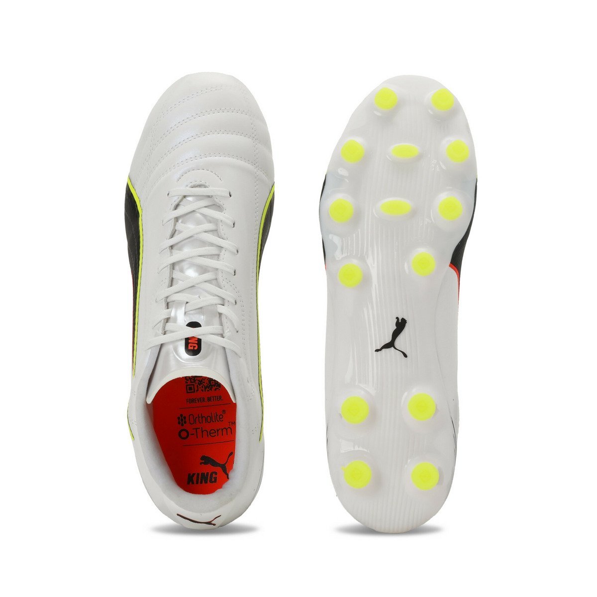 Мужские футбольные бутсы King 20 Ultimate JP HG/AG PUMA, PUMA White-Glow — фото 4