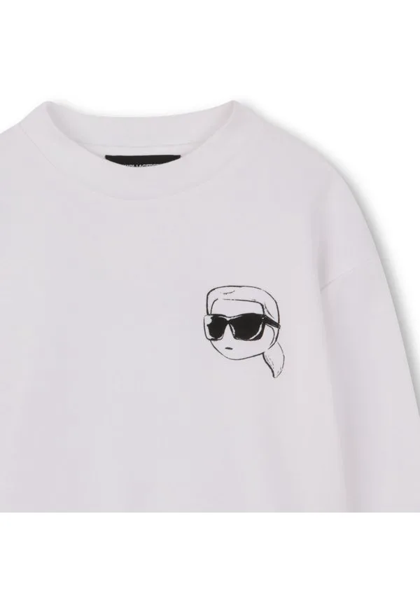 Толстовка унисекс Karl Lagerfeld Kids, White — фото 4