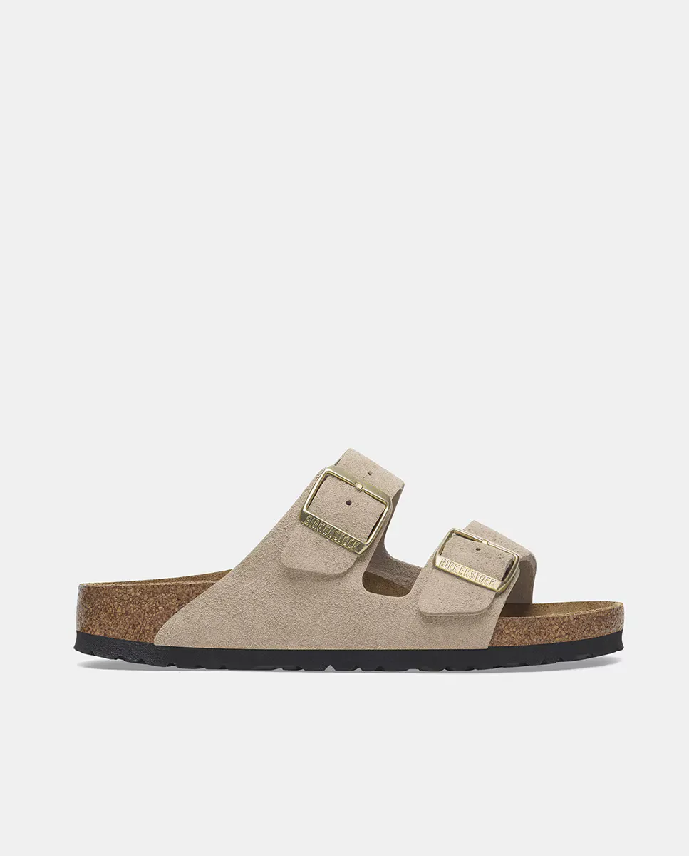 Женские замшевые сандалии Arizona Birkenstock, коричневый