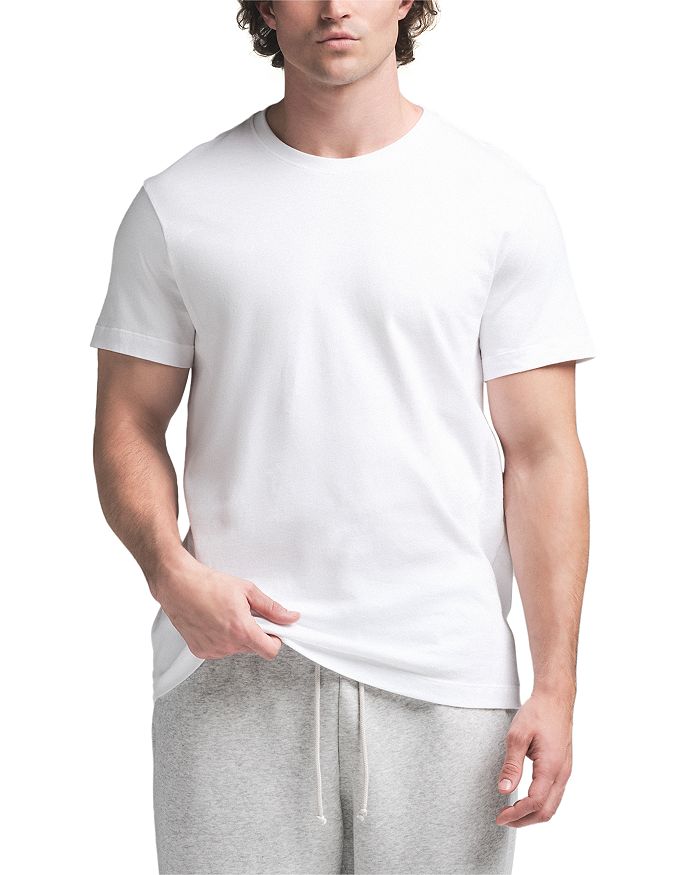 

Хлопковая футболка Regular Fit для повседневной носки SKIMS, белый