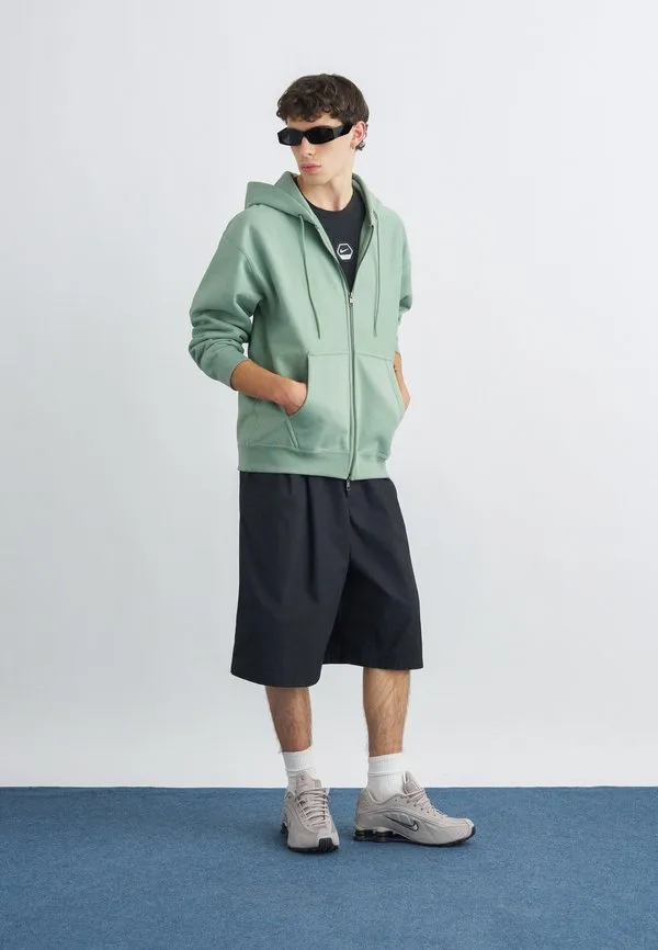 Свободная толстовка на молнии solo Nike Sportswear, Steam/White — фото 2