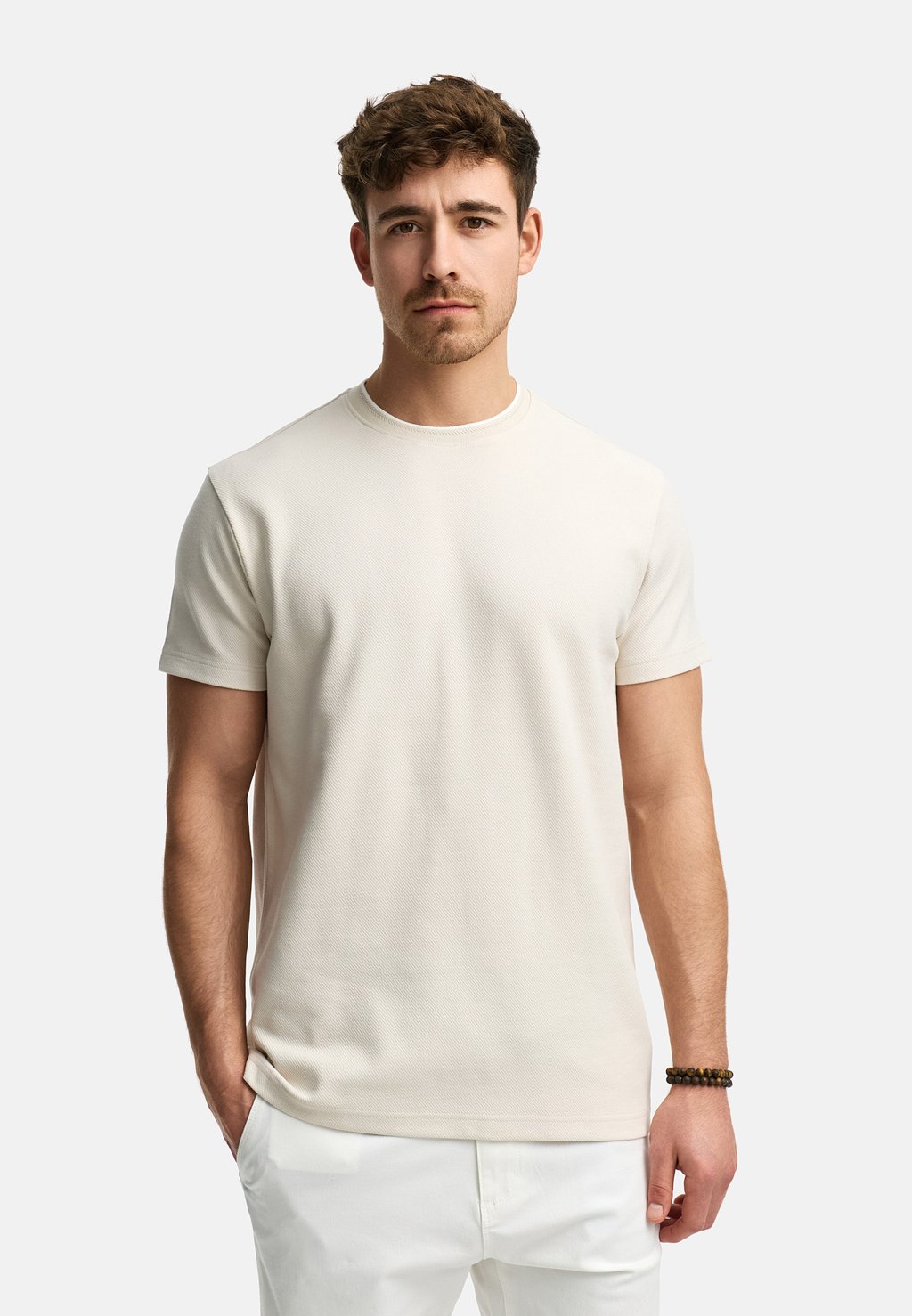 

Базовая футболка INDICODE JEANS, бежевый