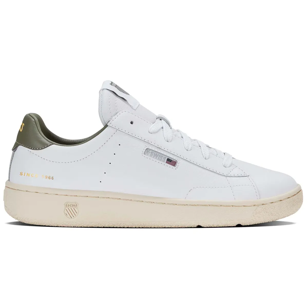 

Мужские повседневные кроссовки SLAMMKLUB CC K-Swiss, белый/зеленый