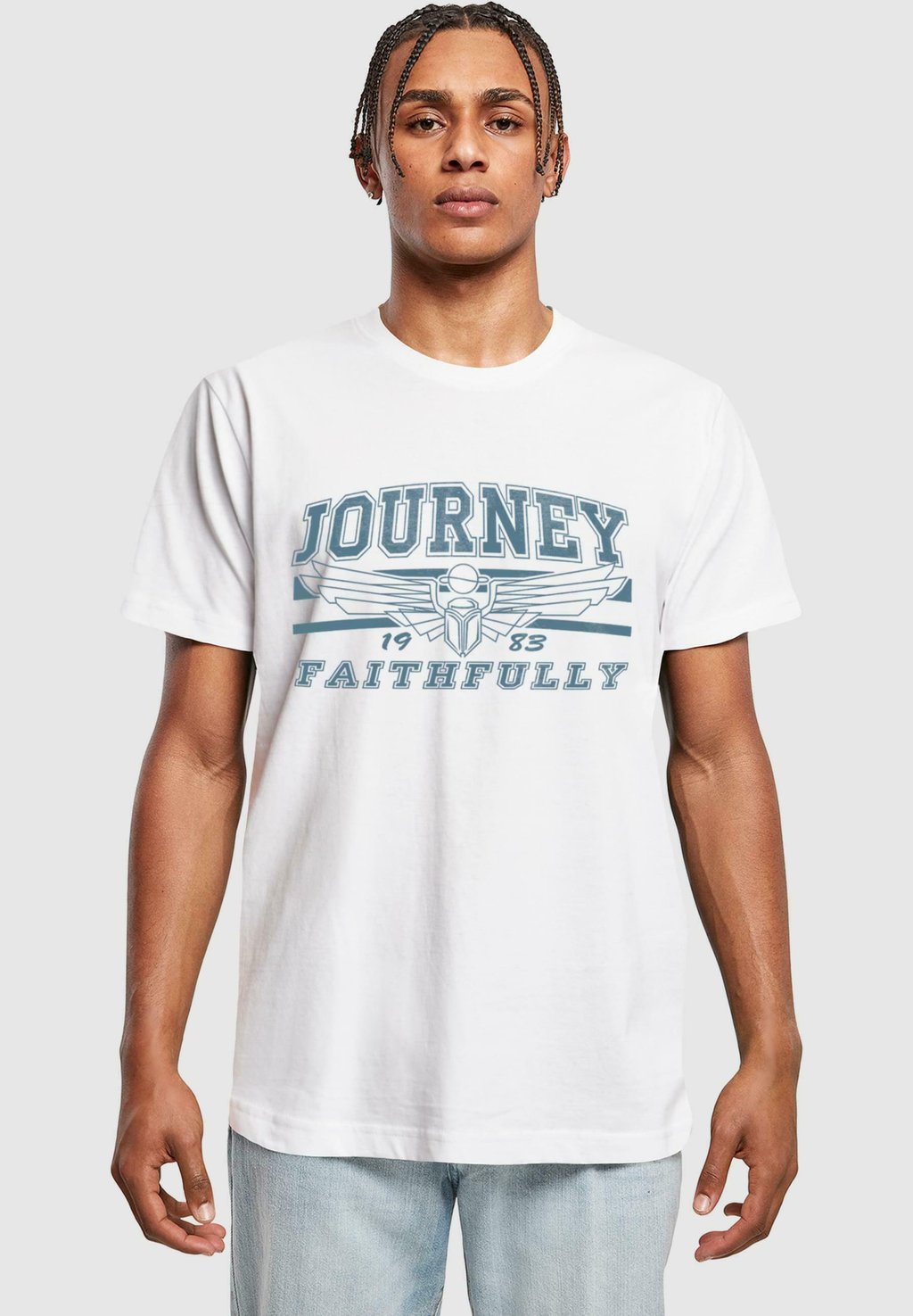 

Футболка с принтом JOURNEY ROCK BAND - FAITHFULLY GRAPHIC Merchcode, белый