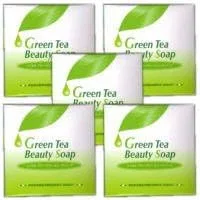 Мыло Azel Green Tea Beauty Soap, Aiwa, 5 шт, 100 г, зеленый чай