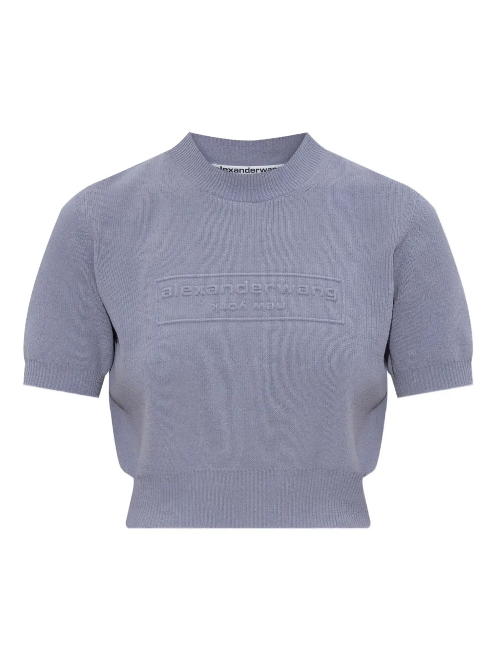 

Футболка с тисненным логотипом Alexander Wang, фиолетовый