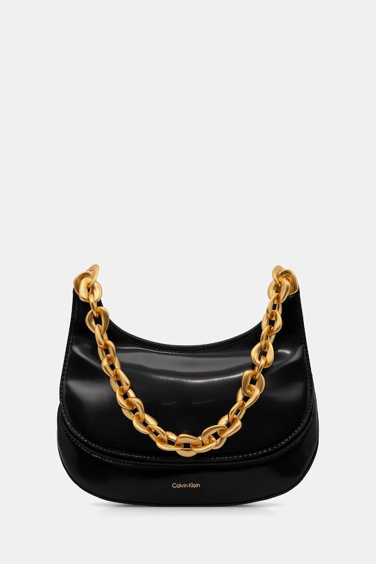 

Кожаная сумка Calvin Klein, черный