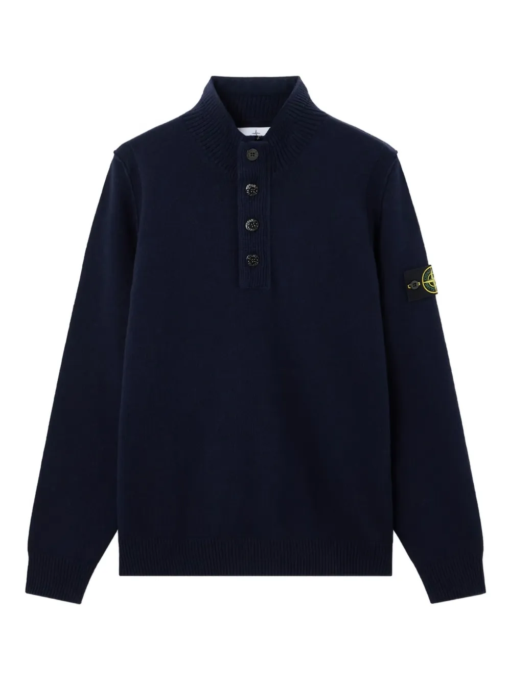 

Поло на пуговицах Stone Island, синий