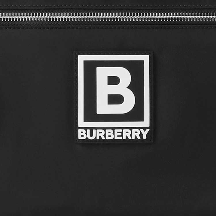 Burberry Кожаная сумка для хранения мужская черная — фото 2