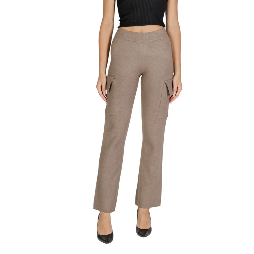 

Бежевые вискозные джинсы и брюки Vila Clothes