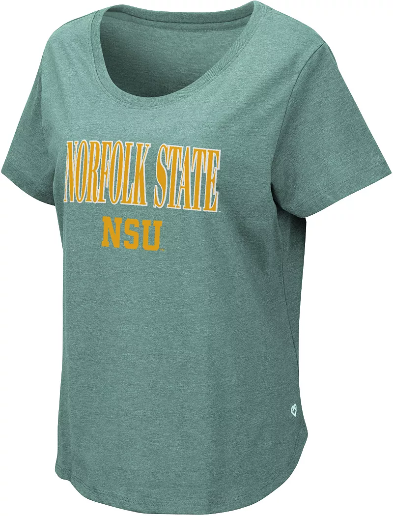 

Женская зеленая футболка Colosseum Norfolk State Spartans