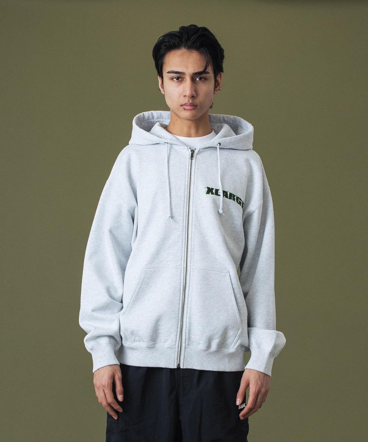 

Толстовка с капюшоном для мужчин размера XLARGE, толстовка на молнии с капюшоном для верховой езды, пепельный