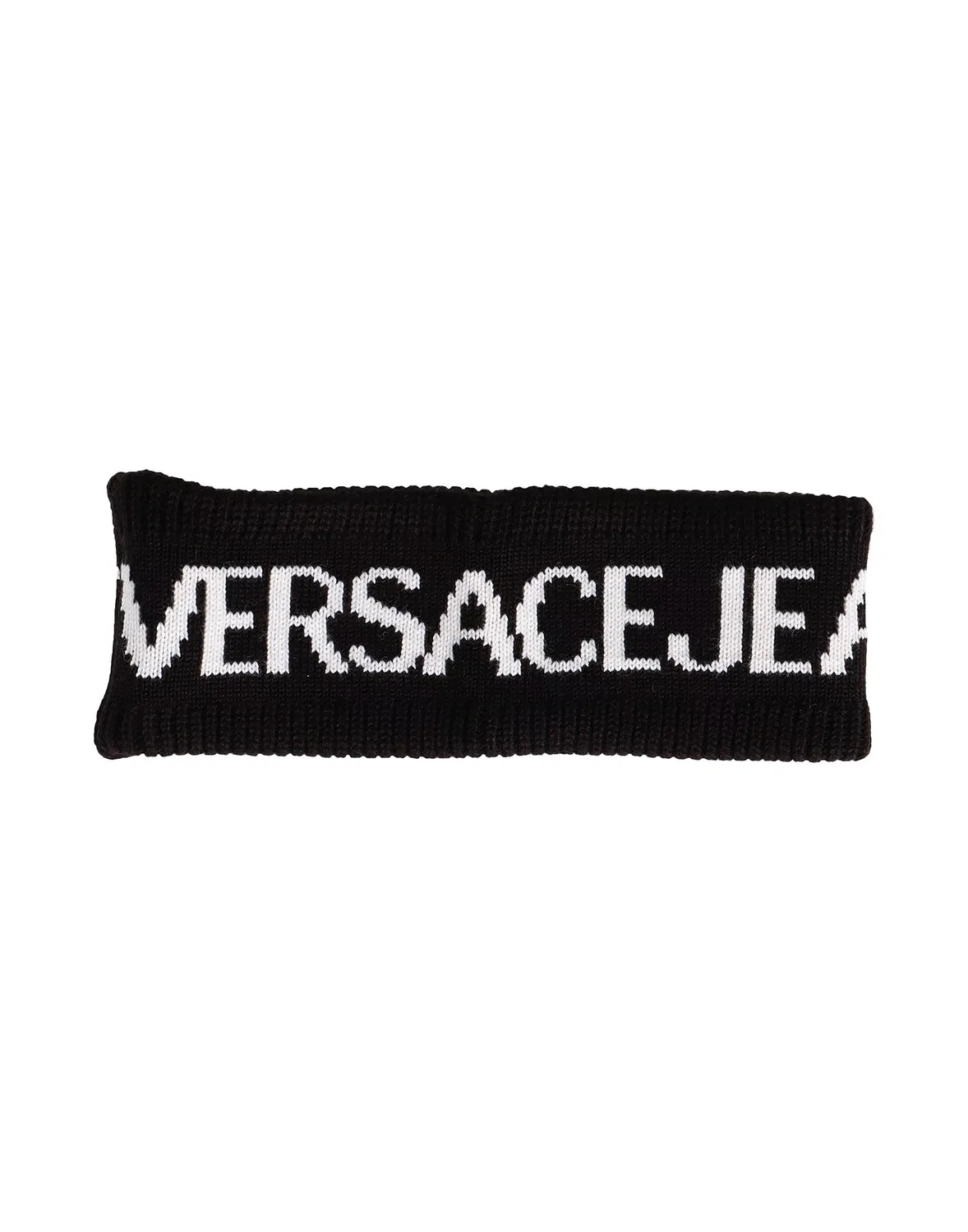Повязка на голову с логотипом VERSACE JEANS COUTURE черная