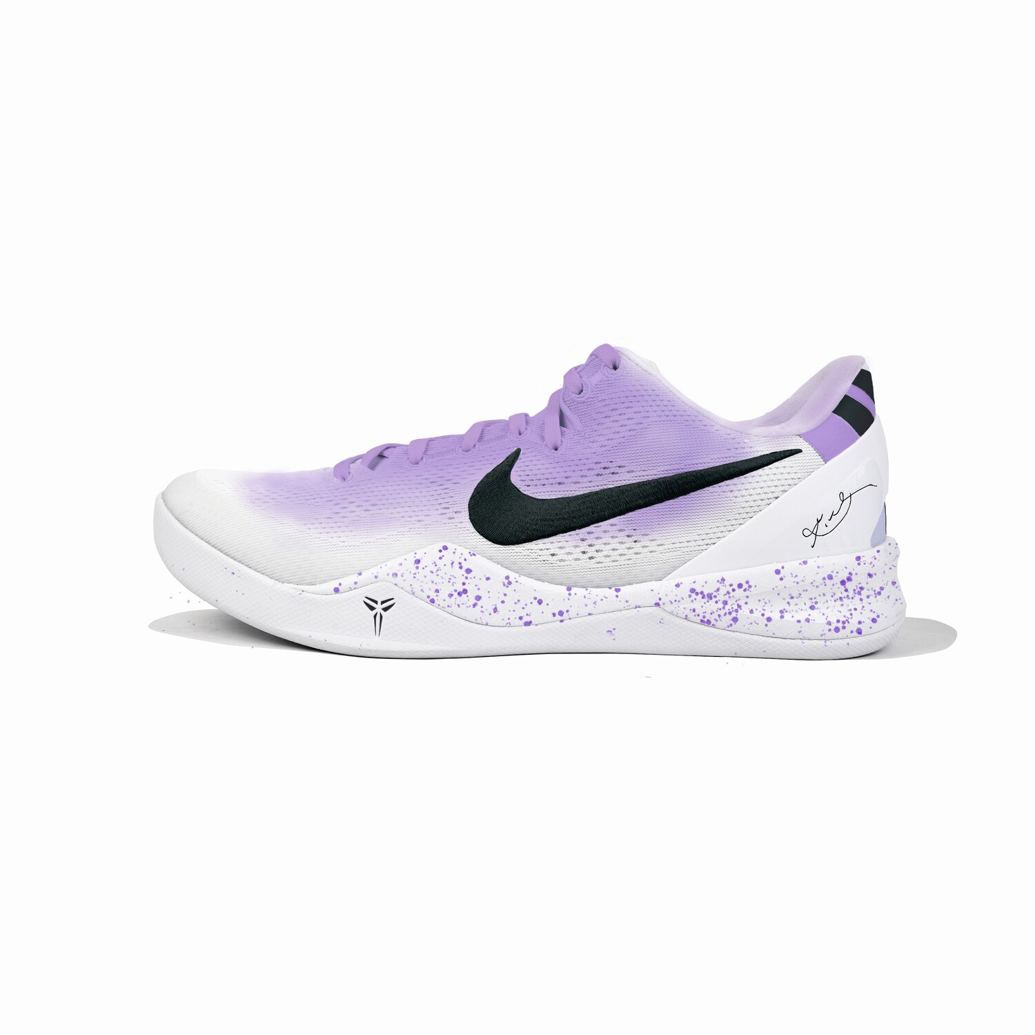 

Баскетбольные кроссовки Kobe 8 Basketball Shoes Unisex Low-Top White/Purple Nike