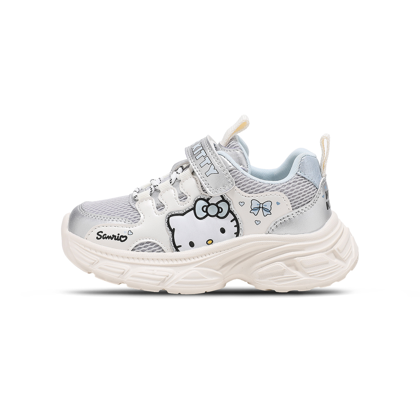 

Hello Kitty x Synthetic Leather, Textile Low top детские кроссовки Kids' Sanrio, светло-синий